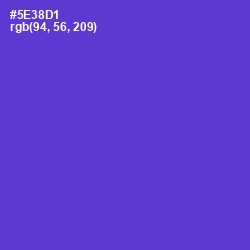 #5E38D1 - Purple Heart Color Image
