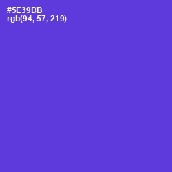 #5E39DB - Purple Heart Color Image