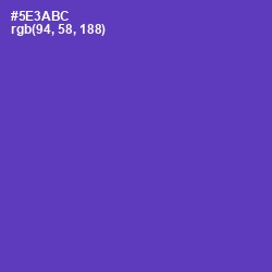 #5E3ABC - Royal Purple Color Image
