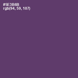 #5E3B6B - Voodoo Color Image