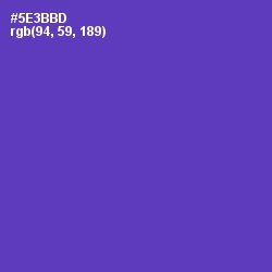 #5E3BBD - Royal Purple Color Image