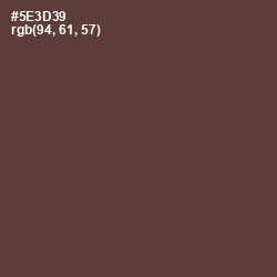 #5E3D39 - Congo Brown Color Image