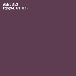 #5E3D53 - Voodoo Color Image