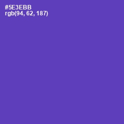 #5E3EBB - Royal Purple Color Image