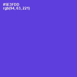 #5E3FDD - Purple Heart Color Image
