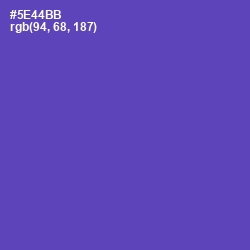 #5E44BB - Blue Violet Color Image