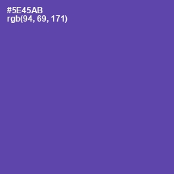 #5E45AB - Butterfly Bush Color Image