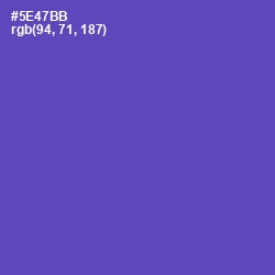 #5E47BB - Blue Violet Color Image