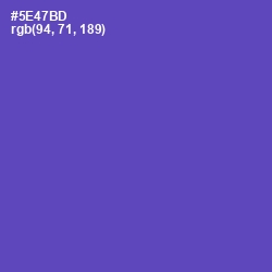 #5E47BD - Blue Violet Color Image