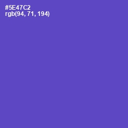 #5E47C2 - Fuchsia Blue Color Image