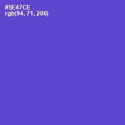 #5E47CE - Fuchsia Blue Color Image