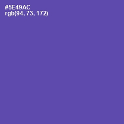 #5E49AC - Blue Violet Color Image