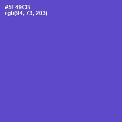 #5E49CB - Fuchsia Blue Color Image