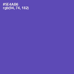 #5E4AB6 - Blue Violet Color Image