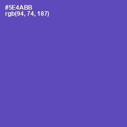 #5E4ABB - Blue Violet Color Image