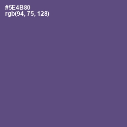 #5E4B80 - Victoria Color Image