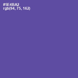 #5E4BA2 - Butterfly Bush Color Image