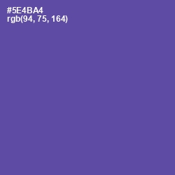 #5E4BA4 - Butterfly Bush Color Image