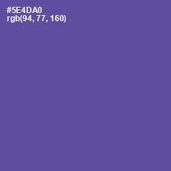 #5E4DA0 - Butterfly Bush Color Image