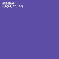 #5E4DA6 - Butterfly Bush Color Image