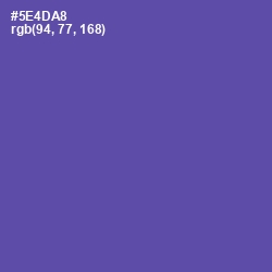 #5E4DA8 - Butterfly Bush Color Image