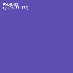 #5E4DB2 - Blue Violet Color Image