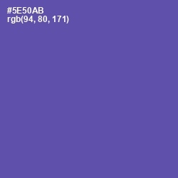 #5E50AB - Blue Violet Color Image