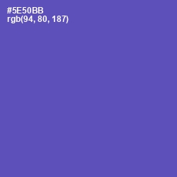 #5E50BB - Blue Violet Color Image