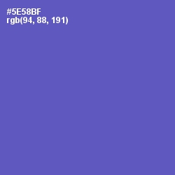 #5E58BF - Blue Violet Color Image