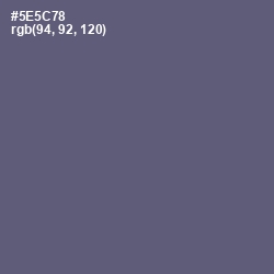 #5E5C78 - Comet Color Image