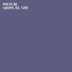 #5E5C80 - Victoria Color Image