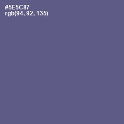 #5E5C87 - Victoria Color Image