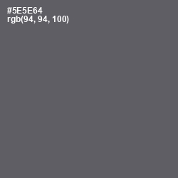 #5E5E64 - Mid Gray Color Image