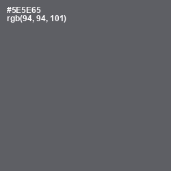 #5E5E65 - Mid Gray Color Image