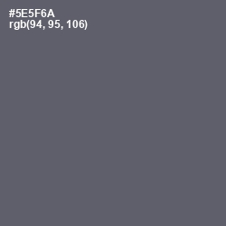 #5E5F6A - Mid Gray Color Image