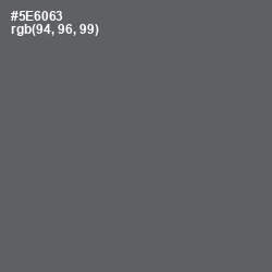 #5E6063 - Shuttle Gray Color Image