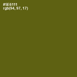 #5E6111 - Green Leaf Color Image