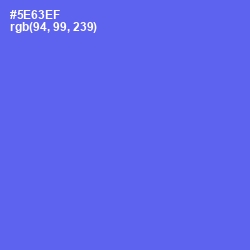 #5E63EF - Royal Blue Color Image