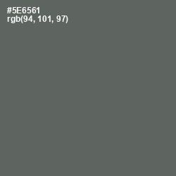 #5E6561 - Shuttle Gray Color Image