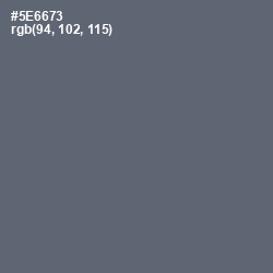 #5E6673 - Shuttle Gray Color Image