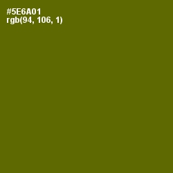 #5E6A01 - Green Leaf Color Image