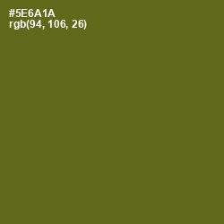 #5E6A1A - Green Leaf Color Image