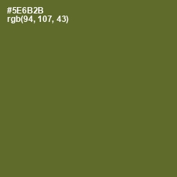 #5E6B2B - Chalet Green Color Image