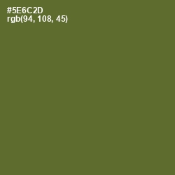 #5E6C2D - Chalet Green Color Image