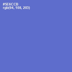 #5E6CCB - Indigo Color Image