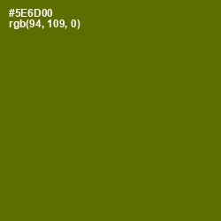 #5E6D00 - Green Leaf Color Image