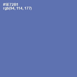 #5E72B1 - San Marino Color Image