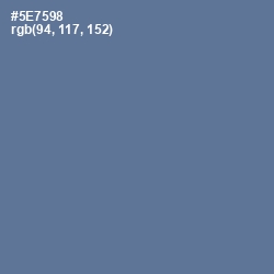#5E7598 - Kashmir Blue Color Image