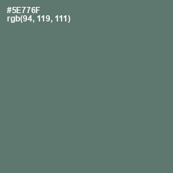 #5E776F - Como Color Image