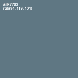 #5E7783 - Bismark Color Image